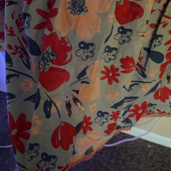 MATILDA JANE Squeaky Clean Pink/Blue Tiered Ruffle Shower Curtain w/hooks, GUC. - Picture 5 of 10